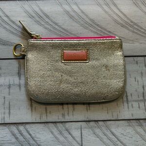 Lilly Pulitzer Gold and Pink Coin Purse